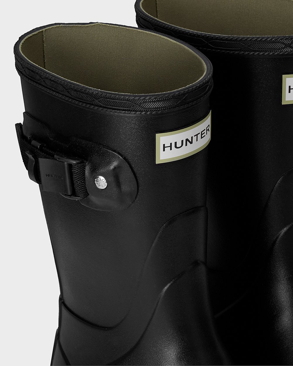 Hunter Norris Field Short Rain Boots - Online Shop Womens Black - BISETM293